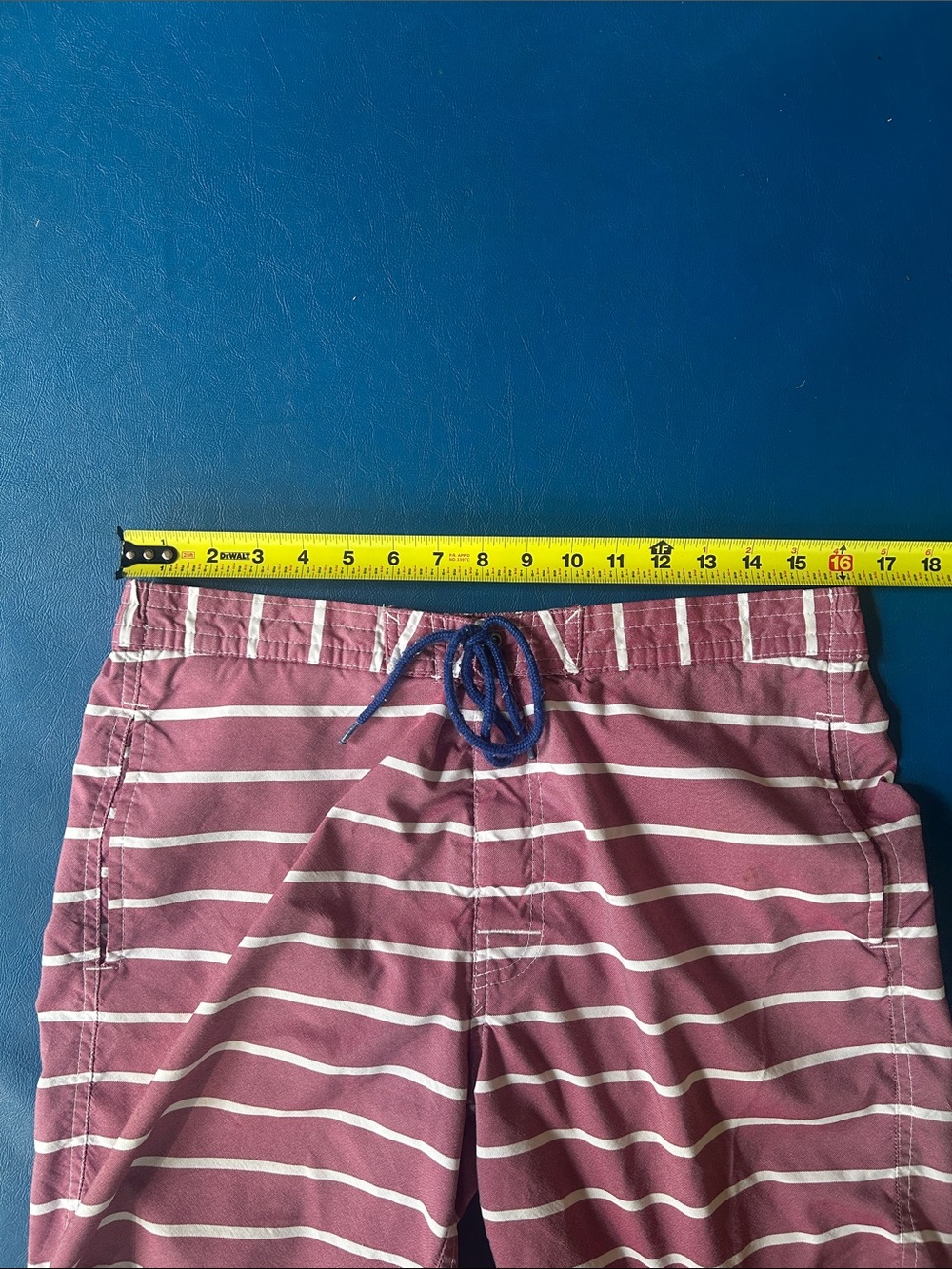 Brooks Brothers Red and White Striped Swim Trunks M